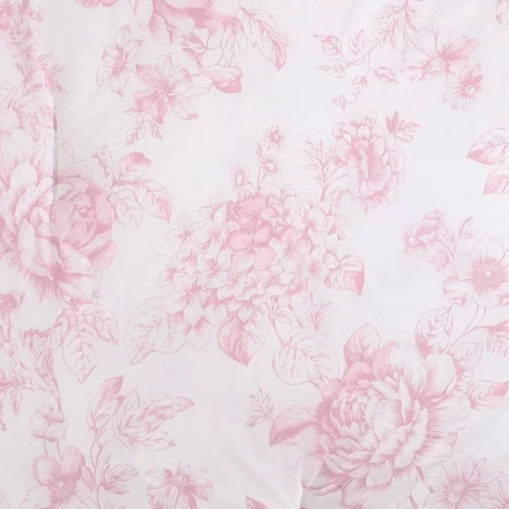 Coquette Floral Pink King of Comforter Set ~ Laura Ashley